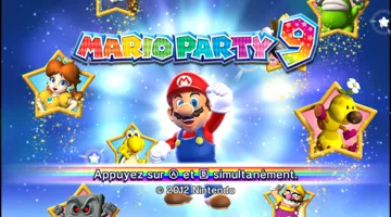 Mario Party 9 screen shot title